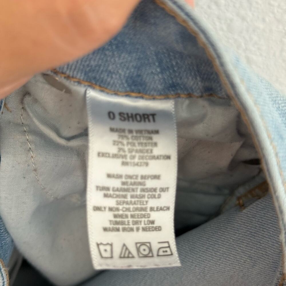 Aeropostale Women's Light Blue Skinny Distressed Jeans size 0 short - Picture 5 of 5